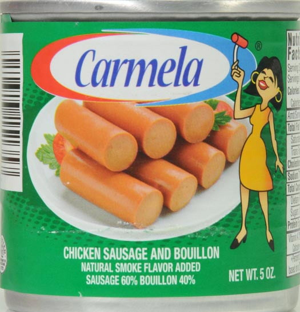 (11 pack) Carmela Chicken Sausage and Bouillion, Natural Smoke Flavor Added, 5 oz Can