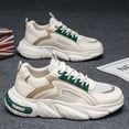 thumbnail image 2 of Men's Lightweight Breathable Sneakers Compatible for & Low-Top Round Toe - Outdoor & Casual Attire - Solid Color Sneakers (Men's Fashion)， Casual - /Fabric Upper, Cushioned PVC Sole, 2 of 9