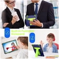 thumbnail image 2 of Dteck for Samsung Galaxy Tab S9 Plus Case 2023, Heavy Duty Rugged Military Grade Shockproof Case for Galaxy Tab S9 Plus / S9 FE Plus 12.4 Inch with Kickstand - S Pen Holder, Navy + Green, 2 of 5