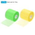 thumbnail image 3 of Uxcell 30 Yard PU Tennis Badminton Racket Grip Cushion Wrap Tape Backing Film, Green/Yellow 2 Pack, 3 of 6