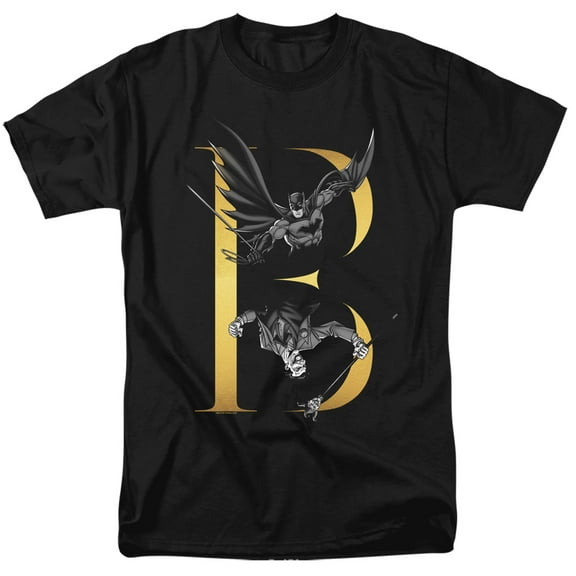 Batman B S/S Adult 18/1 T-Shirt Black
