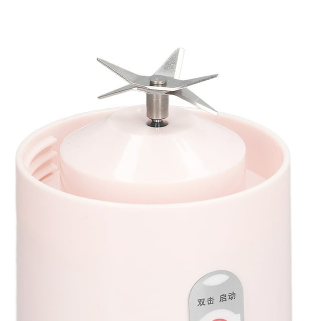 Mini batidora de frutas, licuadora portátil de 6 cuchillas, licuadora portátil USB, acabado de lujo