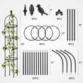 thumbnail image 4 of Rongsi Garden Trellis,Adjustable Garden Obelisk Trellis for Climbing Plants, 6FT Tall Garden Obelisk Trellis Climbing Plant Outdoor Support Potted Vine Flower Rose,Vegetable, 4 of 12