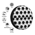 thumbnail image 5 of Rv Spare Tire Cover 17 inch - Soccer football black white print Tire Covers for Trailers, Adjustable Camper Spare Tire Cover, 5 of 7