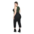 thumbnail image 3 of Pantalon Capri con cierre Roman Fashion /Tallas Extras, 7250 (Negro) negro 42, 3 of 7