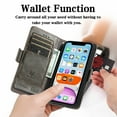 thumbnail image 2 of Case for iPhone X/XS Cover Leather Wallet Folio Case Book Design Flip Magnetic Closure - Grey, 2 of 5