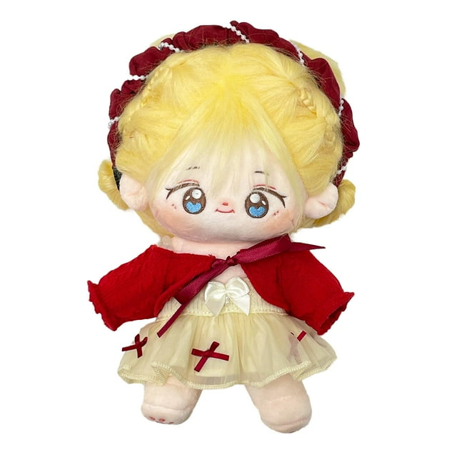S Oujcen Muñeco De Peluche Posable De 20 Cm - Lindo Juguete De Peluche De Algodón con Esqueleto Articulado - Muñeco De Vestir Suave De Anime - Adorable Coleccionable Kawaii-01