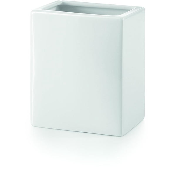 LB Saon Table Toothbrush Tumbler, White Porcelain