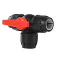 thumbnail image 4 of 1/2" 3/4" 1" 2" 3 Way Plastic Ball Valve,T-type PE Fast Connection Pipe Quick Union 20/25/32/40/50/63mm ,Solid Connection, 4 of 6