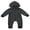 Black, variant on Hirigin Newborn Baby Boy Girl Solid Color Jumpsuit Hoodie Romper Zipper Long Sleeve One Piece Outfits Warm Clothes