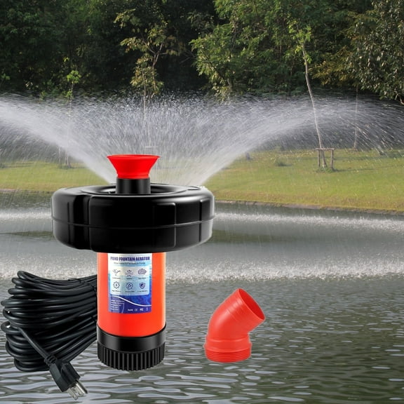 Pond Fountain Aerator 750W, 1HP 15000 GPH Floating Aerating Pump, 120ft Power Cord for Small & Large Ponds & Lakes Jet System (AC120V) 1PCS/PACK
