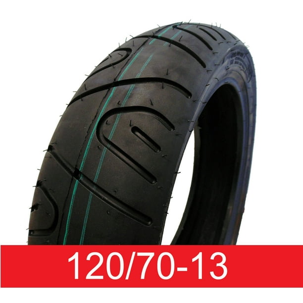 Tire 120/7013 Tubeless Front/Rear Motorcycle Scooter Moped Walmart