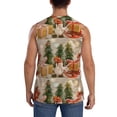 thumbnail image 4 of Uemuo Holiday Christmas Stars Pattern Men's Sleeveless T-Shirt,Muscle Athletic Tank Top, Moisture-wicking Quick-dry Breathable Classic Tee Top for Gym Run Outdoor Sports-3X-Large, 4 of 8