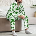thumbnail image 7 of Cauagu St Patrick's Day4 Print Men's Long-Sleeve Pajama Set,Soft Button-Front 2Pjs for Men Long Sleeve Men’s Sleepwear-Large, 7 of 7