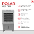 thumbnail image 2 of Enfriador De Aire 3 en 1 Stuka POLAR-4700CFM Portátil 3 Velocidades Capacidad 48L Color Blanco Gris, 2 of 9