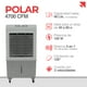 thumbnail image 2 of Enfriador De Aire 3 en 1 Stuka POLAR-4700CFM Portátil 3 Velocidades Capacidad 48L Color Blanco Gris, 2 of 9