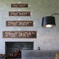 thumbnail image 2 of STREET SKATER Vintage Aluminum Street Sign skateboarding skate ramp skating roller rustic metal tin | Indoor/Outdoor |  24" Wide, 2 of 4