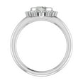 thumbnail image 2 of Empire Jewelry 1.8 Ct Pear Cut Moissanite Ring - 14K White Gold Plated Cluster Bezel Set Engagement Ring - Stylish Design for Weddings - Perfect Gift for Her, 2 of 3
