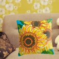 thumbnail image 4 of Kit de almohada de bordado semiacabado Hugo Regalo de bricolaje de colores Flor amarilla, 4 of 10
