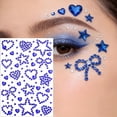 thumbnail image 3 of RAGUPEL 6 Sheets Colorful Face Gems Stickers 3D Heart Bow Star Glitter Face Stickers for Makeup Rhinestone Sticker Self Adhesive Gems for Crafts Scrapbook Decorations Rhinestones Gem Sticker, 3 of 7