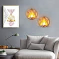 thumbnail image 4 of 2 candelabros de pared para velas de pilar pequeñas, portavelas de metal, decoraciones de pared para baño, patio, sala de estar, 4 of 8