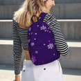 thumbnail image 5 of Easygdp Crystal Purple Snowflake Mochila de Lona Resistente para Laptop, Compatible con Laptops de 15 a 17 pulgadas, Ideal para Escuela, Trabajo y Viajes-Medium, 5 of 5