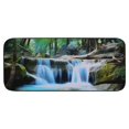 Shiartex Waterfall Forest Rocks Felt Square Floor Mat for Home Entrance