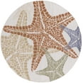 thumbnail image 2 of Nourison Aloha Indoor/Outdoor Ivory Multicolor 5'3" x Round Area Rug (5 Round), 2 of 9