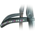 thumbnail image 2 of Exion Horse Browband For English Bridle | Curved Shape Padded Equestrian Browband For Show & Dressage | Clear, Peridot, Fuchsia, Tanzanite Crystal Browband For Horses, 2 of 5