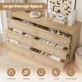 thumbnail image 3 of Luku Rattan 6 Drawer Dresser for Bedroom, Modern Farmhouse Wood Closet Dresser, Compact Chest of Drawers, Easy to Assemble, for Nursery, Entryway, Apartments, 3 of 8
