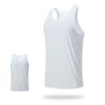 thumbnail image 6 of Fgnfyis Men's Athletic Tank Tops for Summer Sports Fitness Quick Drying Breathable Sleeveless T-Shirt Vest for Basketball Running Outdoor Training Mens Tops White XL, 6 of 6