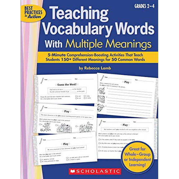 Pre-Owned Teaching Vocabulary Words with Multiple Meanings (Best Practices in Action) Paperback