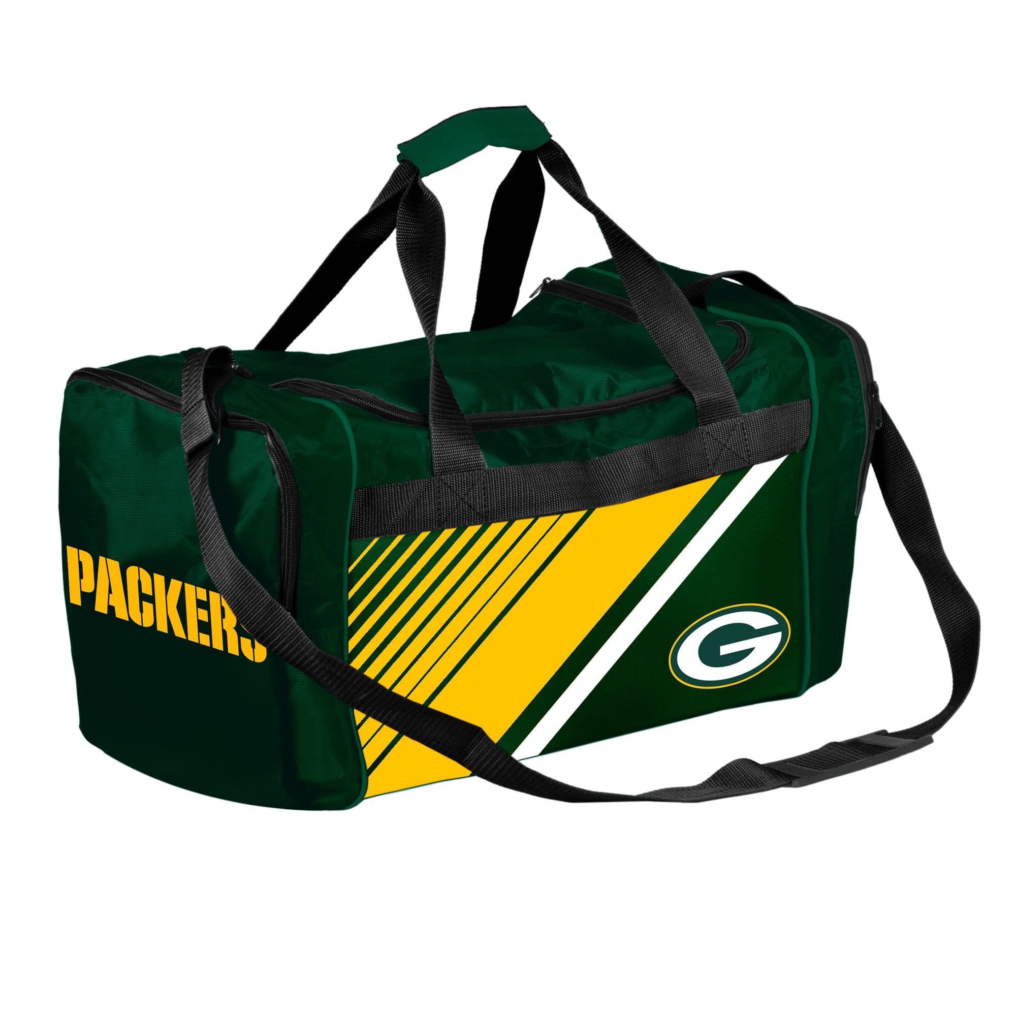 Forever Collectibles - NFL Green Bay Packers Border Stripe Duffle Bag 