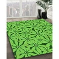 thumbnail image 2 of Ahgly Company Indoor Square Patterned Emerald Green Area Rugs, 5' Square, 2 of 6
