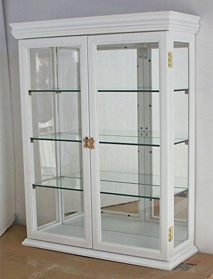 Small white curio online cabinet
