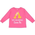 thumbnail image 3 of Inktastic Grandma Loves Me Girls Giraffe Granddaughter Girls Long Sleeve Toddler T-Shirt, 3 of 5