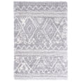 thumbnail image 3 of Safavieh Flokati Claudia Aztec Polyester Shag Area Rug, Gray/Ivory, 5'3" x 7'6", 3 of 12