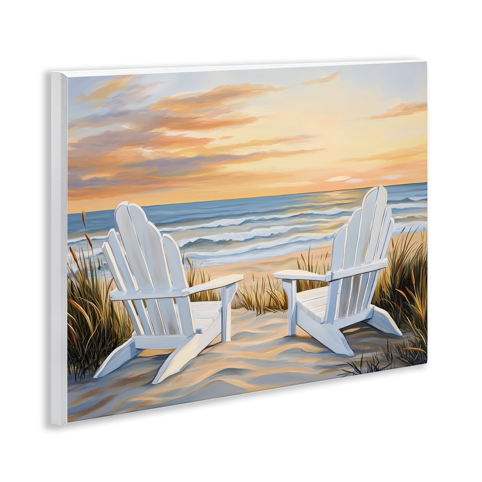 Stupell Industries Wave Watching Spot at Sunset Wall Plaque Art, design by Petal Prints Design