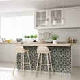 thumbnail image 6 of Mi Alma Flower Black Ivory Tile Stickers - Removable Vinyl 4x4, 24 pcs, 6 of 11