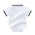 thumbnail image 4 of 3-Pack Toddler Clothes for Boys Baby Boys Gentleman Clothes Comfortable Polo Base Onesie Pajamas Baby Boy's Clothing, 4 of 7
