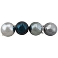 thumbnail image 4 of Shatterproof 3-Finish Christmas Ball Ornaments - 4" (100mm) - Silver and Blue - 12ct, 4 of 5