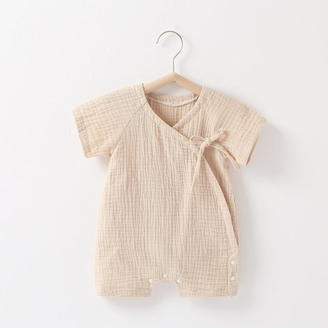 Amzcrzy Kid Rompers Baby Spring New Onesie Newborn Climbing Clothes Short Sleeve Thin Ha Clothes Bag Fart Clothes Baby Girl Clothes Baby Girl Newborn Essentials Newborn Girl Clothes