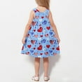 thumbnail image 4 of Jinhomg Girls Sleeveless Summer Dresses Fancy American Flag Graphic Midi Dress Casual Comfy Spaghetti Strap Cami Dresses Toddler Kids 4Th Of July Gifts Blue 7 Years, 4 of 8