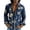 Dark Blue, variant on Men's 70s Retro Floral Long Sleeve Shirt Bohemian Loose Casual Hippie Top Vacation Holiday Travel Blouse