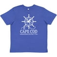 thumbnail image 3 of Inktastic Cape Cod Massachusetts Nautical Youth T-Shirt, 3 of 5