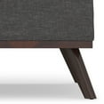 thumbnail image 5 of Simpli Home Owen 36" W Square Coffee Table Storage Ottoman in Slate Gray Linen Look Fabric, 5 of 11