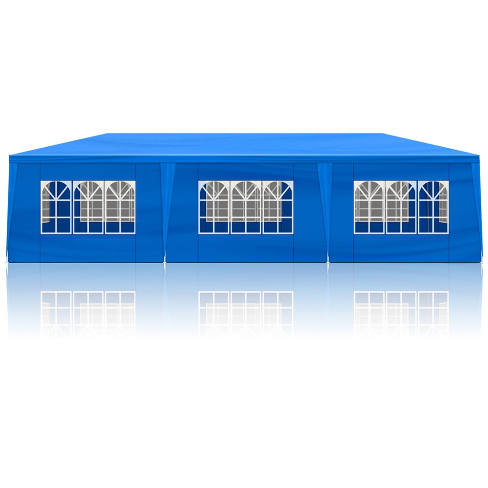 Aimee Lii 360" x120" Large Party Tent, Events Shelter Canopy Gazebo with 4 Side Walls, Shade Shelter for Weddings, Picnic, Blue Aimee Lii 360" x120" Large Party Tent, Events Shelter Canopy Gazebo with 4 Side Walls, Shade Shelter for Weddings, Picnic, Blue