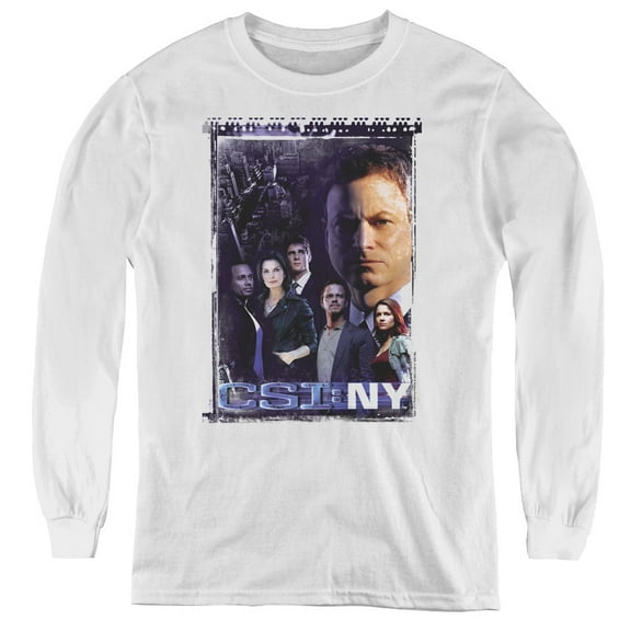 Csi Ny Watchful Eye Youth Long Sleeve T-Shirt White