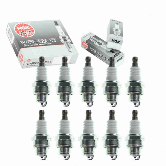 10 pc NGK 2218 V-Power Spark Plugs for 018-12718-200 2974 852 852-1 852ECO 852ECOS 852EZ 852S 92070-2115 E3.12 L8RTC L8RTF RCJ6Y W24MPR-U WSR4F Ignition Wire Secondary