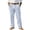 Sky Blue, variant on Uwinwear Striped Dress Pants for Men's Big & Tall Flat Front Business Trousers Casual Color Block Straight-Legs Long Pants with Pockets,Dark Blue,XXXXL
